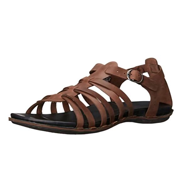 KEEN Alman New Chestnut Brown Leather Gladiator Strappy Sandals Women's Size 7.5 - Picture 1 of 8